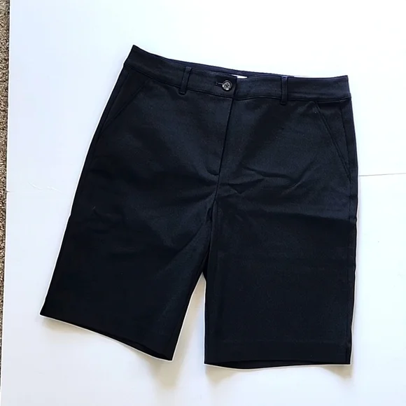 White House Black Market Women's Black10-Inch Bermuda Shorts Size 10 - Picture 3 of 6